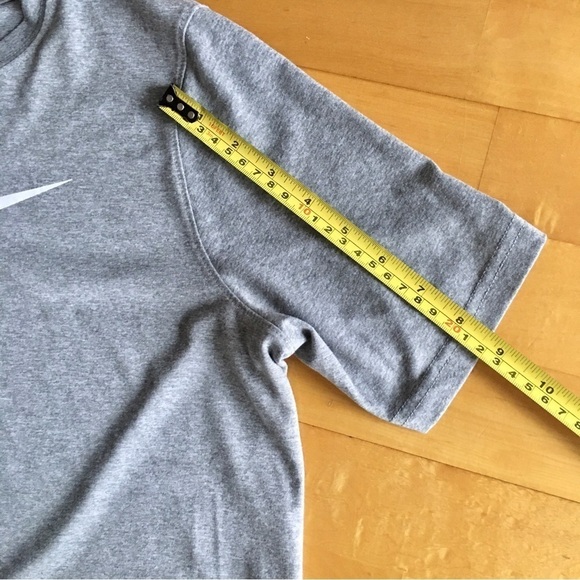 Nike Logo Short Sleeve Tee, Gray, White, Size XL (Youth) - Picture 12 of 16